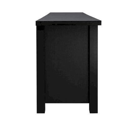 Classic TV Stand for up to 80 TVs-Glass Fronted Doors-Modern Finish - 65W x 16D x 23.625H