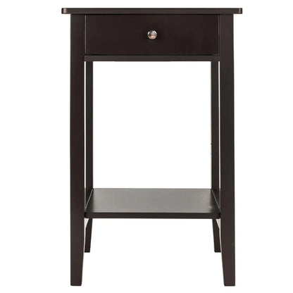Porch & Den Anne Court Brown 2-tier 1-drawer End Table