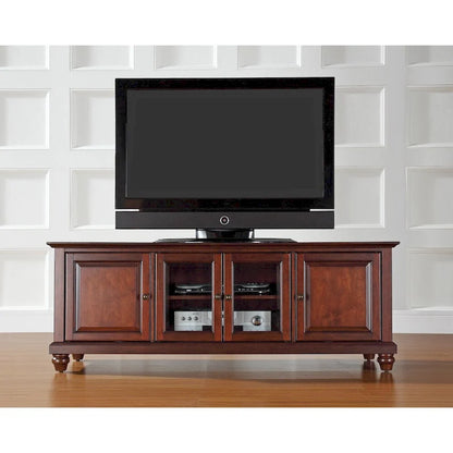 Crosley Cambridge Vintage Mahogany Finish 60-inch Low Profile TV Stand