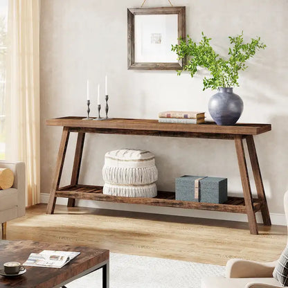 Farmhouse 70.9 Inches Console Entryway Table
