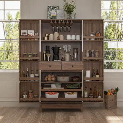 Multifunctional Kitchen Cabinetand Wine Cabinet Wine Glass Rack Pantry