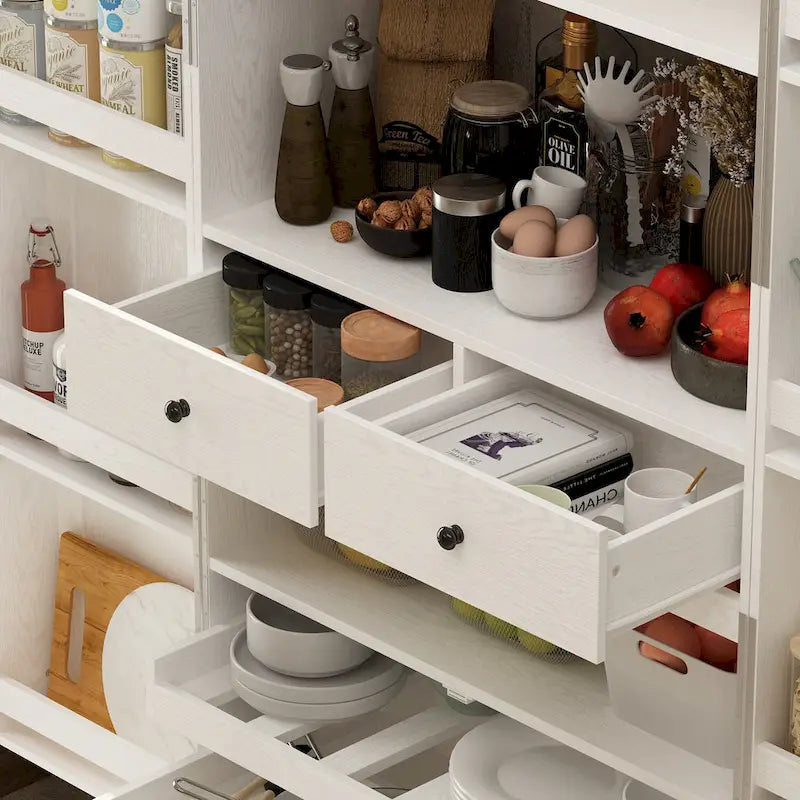 Multifunctional Kitchen Cabinetand Wine Cabinet Wine Glass Rack Pantry