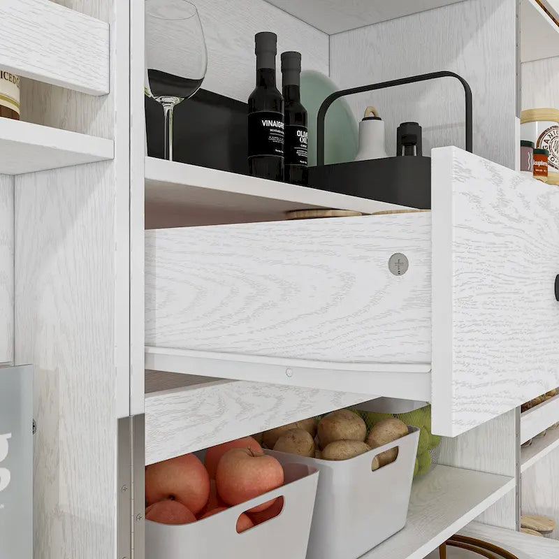 Multifunctional Kitchen Cabinetand Wine Cabinet Wine Glass Rack Pantry