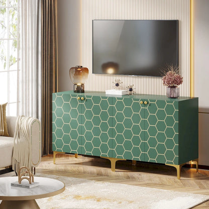 31.5 Modern Accent Storage Cabinet for Living Room Kitchen (Set of 2 )