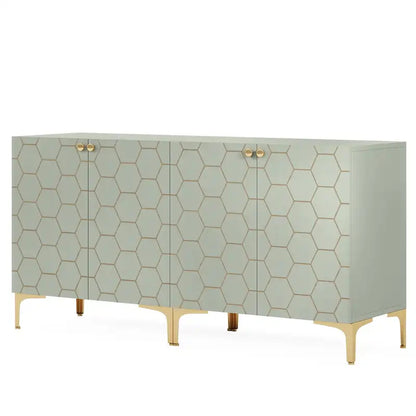 31.5 Modern Accent Storage Cabinet for Living Room Kitchen (Set of 2 )