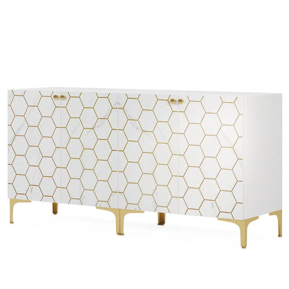 31.5 Modern Accent Storage Cabinet for Living Room Kitchen (Set of 2 )
