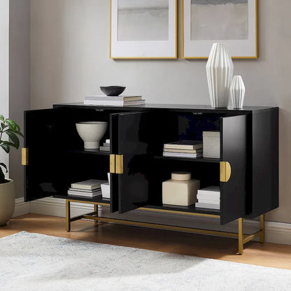 Crosley Blair Sideboard Dark Brown/Gold