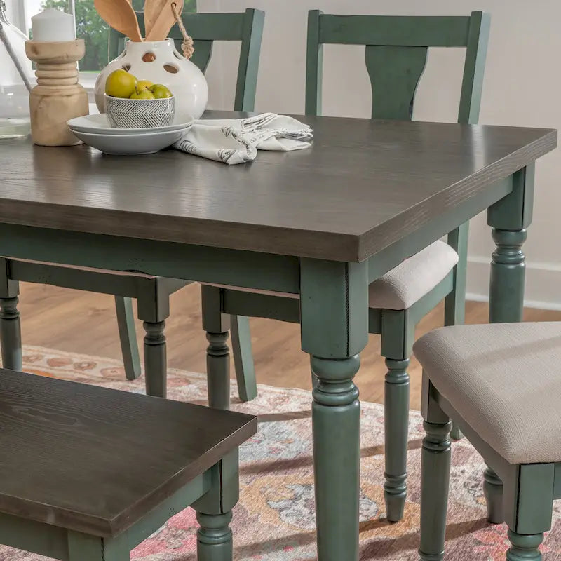 Willow Modern Farmhouse 6-piece Dining Set