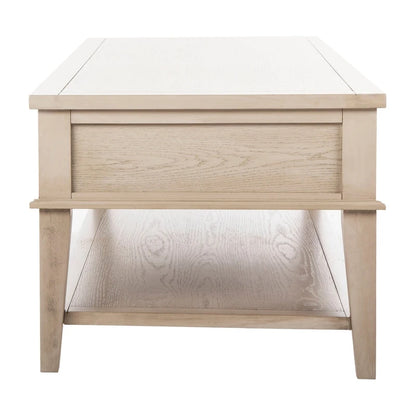 SAFAVIEH Tressie Sepia Traditional Rectangle Coffee Table - 54 x 23.6 x 19.3 - 54Wx24Dx19H