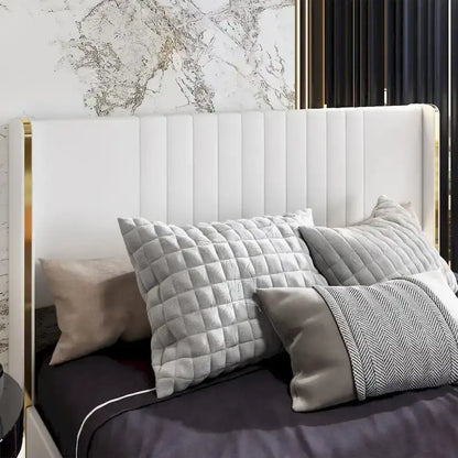 LED Platform Bed with Storage Drawer - Contemporary Bedroom Furniture