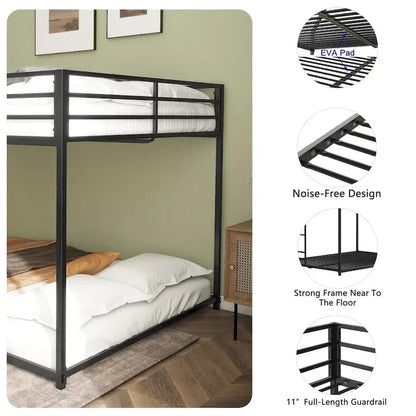 Full over Full Bunk Black