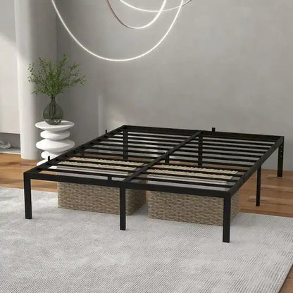 14 Inch Heavy Duty Metal Platform Bed Frame, No Box Spring Needed