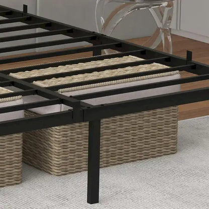 14 Inch Heavy Duty Metal Platform Bed Frame, No Box Spring Needed