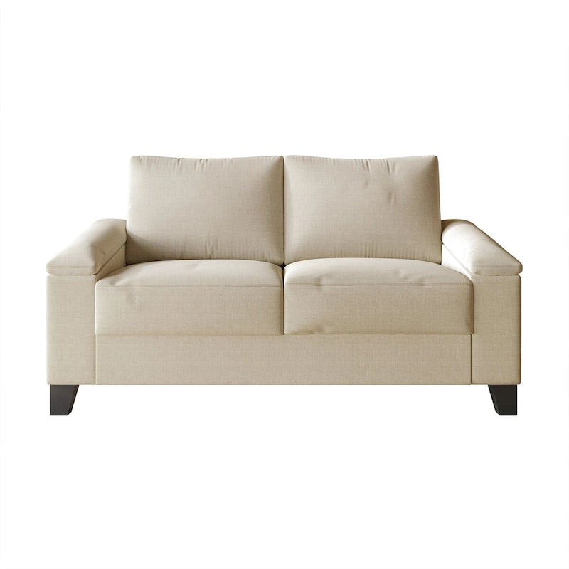 CraftPorch Simple Style Linen Upholstered Loveseat
