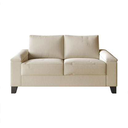 CraftPorch Simple Style Linen Upholstered Loveseat