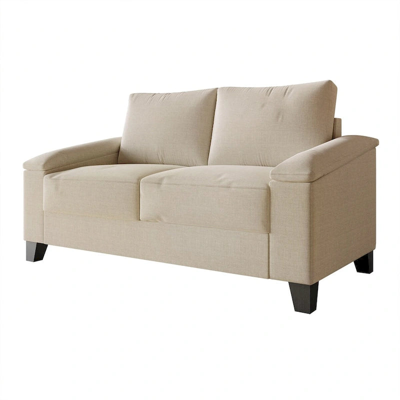 CraftPorch Simple Style Linen Upholstered Loveseat