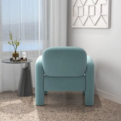 SEYNAR Mid-Century Modern Velvet Upholstered Accent Chair for Living Room