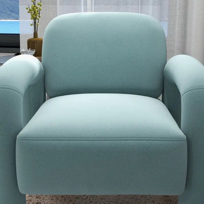 SEYNAR Mid-Century Modern Velvet Upholstered Accent Chair for Living Room