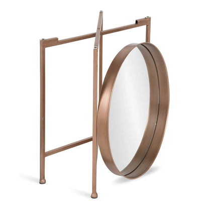 Kate and Laurel Celia Round Metal Side Table - 18.25x18.25x22