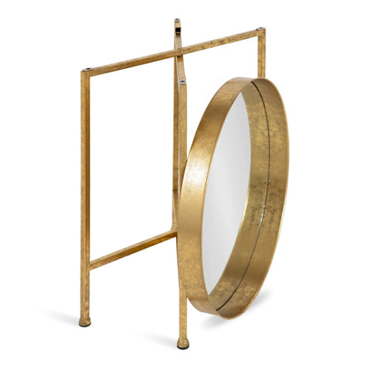 Kate and Laurel Celia Round Metal Side Table - 18.25x18.25x22