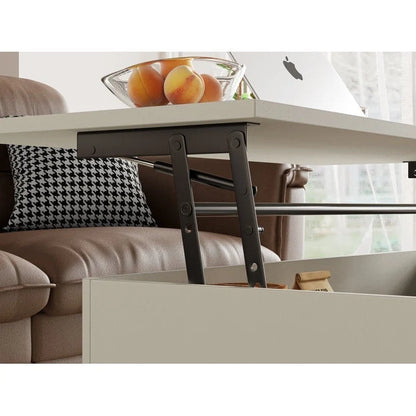 Elevatelux Rectangle Lift Top Square Coffee Table With Storage 37 x 23.5