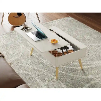 Elevatelux Rectangle Lift Top Square Coffee Table With Storage 37 x 23.5