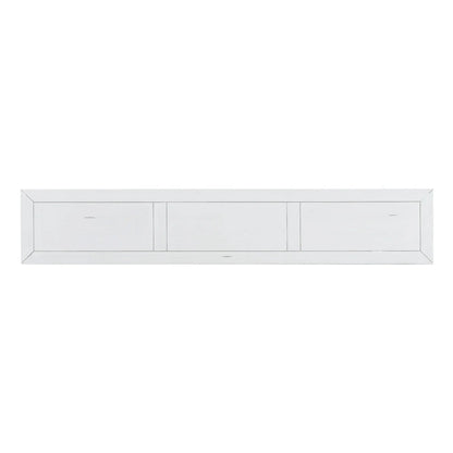 Nestfair Rustic Entryway Console Table with Drawers and Bottom Shelf