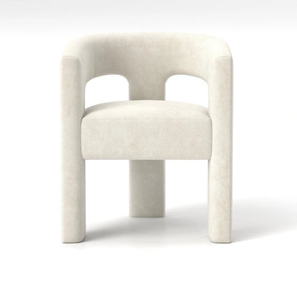 SEYNAR Modern Glam Velvet Upholstered Dining Chair, Open-Back Accent Chair Set of 4