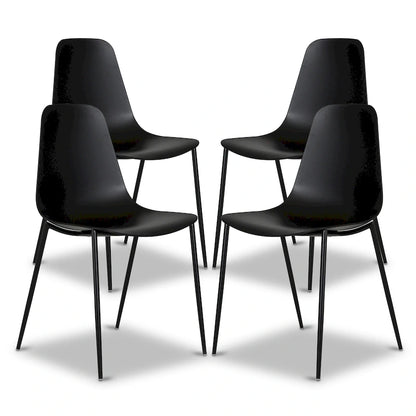 Poly & Bark Isla Modern Dining Chairs (Set of 4) - Indoor or Outdoor Use