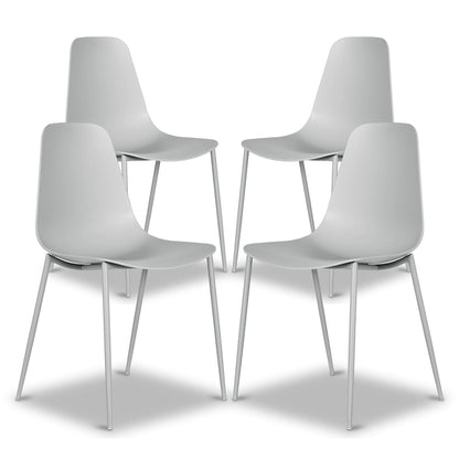 Poly & Bark Isla Modern Dining Chairs (Set of 4) - Indoor or Outdoor Use