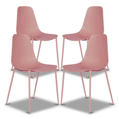 Poly & Bark Isla Modern Dining Chairs (Set of 4) - Indoor or Outdoor Use