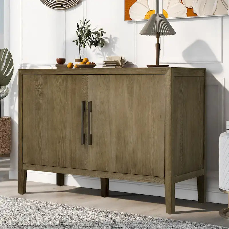 47 Vintage Style Wood Kitchen Accent Buffet Sideboard Cabinet