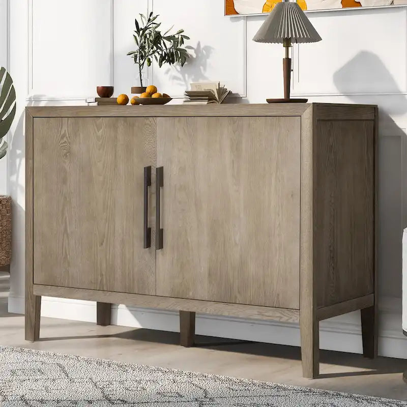 47 Vintage Style Wood Kitchen Accent Buffet Sideboard Cabinet