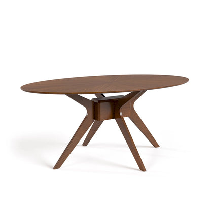 Furniture of America Shaw Mid-century Modern 5-Piece Wood Dining Table Set