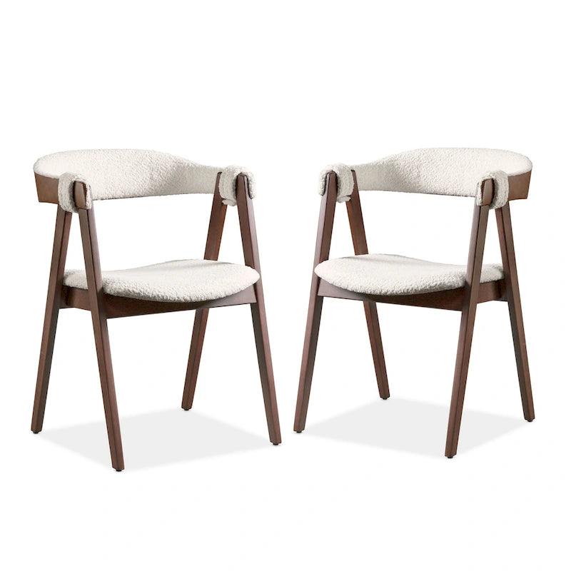 Furniture of America Shaw Mid-century Modern 5-Piece Wood Dining Table Set