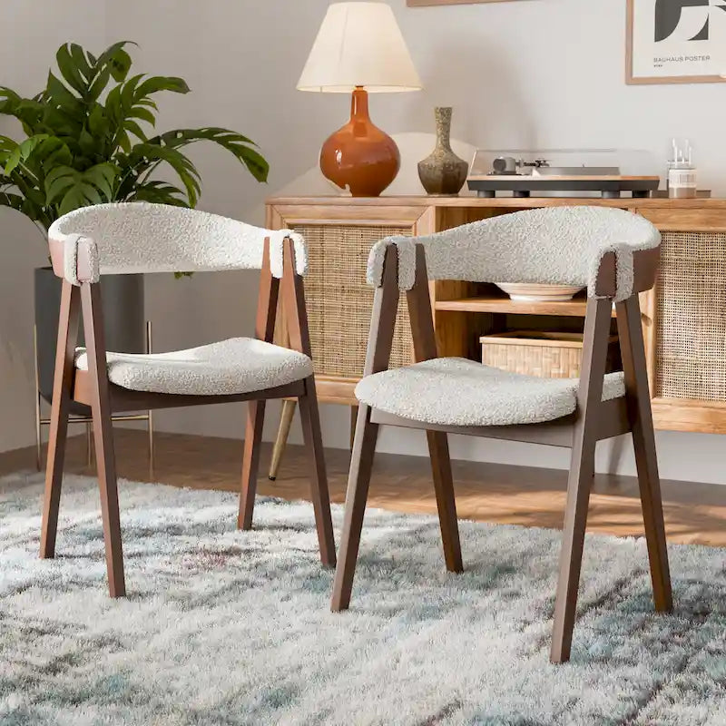 Furniture of America Shaw Mid-century Modern 5-Piece Wood Dining Table Set