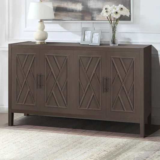 4 Door Wooden Twill Sideboard