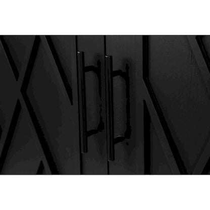 4 Door Wooden Twill Sideboard