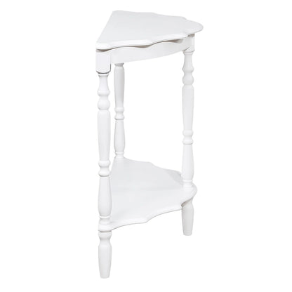 Retro Half-Moon Console Table with Open Shelf