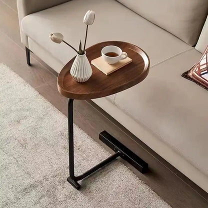 2-Pieces C-Shaped Side Table Coffee Table Small Sofa Table