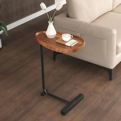 2-Pieces C-Shaped Side Table Coffee Table Small Sofa Table