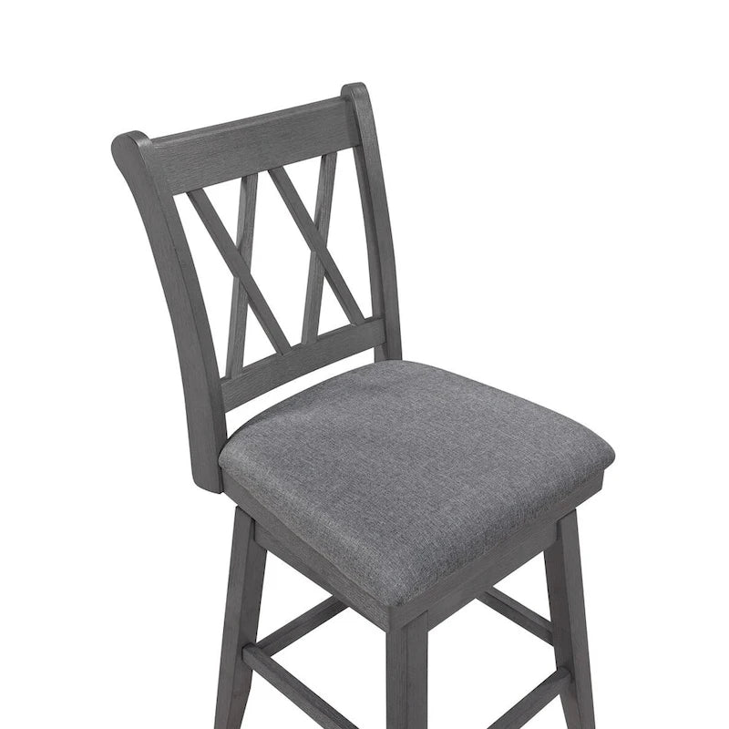 Hudson Marble 7pc Counter Height Set