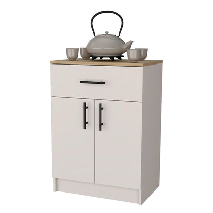 FM FURNITURE Cope kitchen Pantry in melamine with 2 doors and 1 drawer - N/A