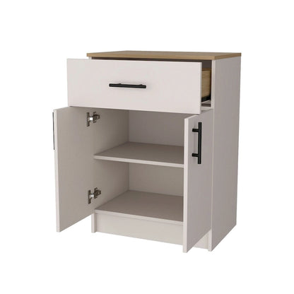 FM FURNITURE Cope kitchen Pantry in melamine with 2 doors and 1 drawer - N/A