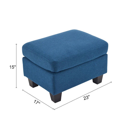 1PCS Fabric Ottoman