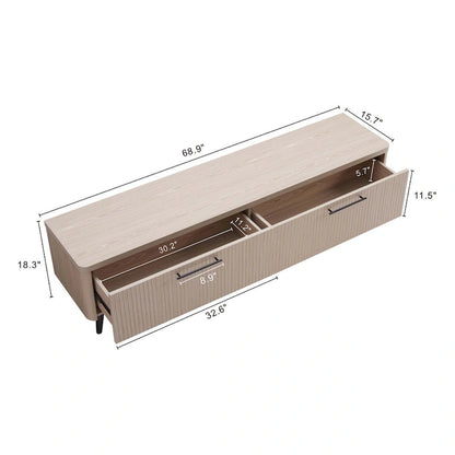 Manhattan Comfort Mid Century Modern Jodie 68.9 Inch TV Stand