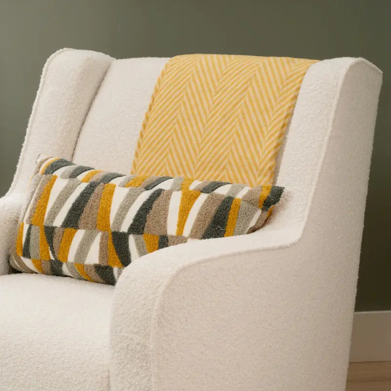 Dolly White Sherpa or Brown Velvet Swivel Rocker Accent Chair