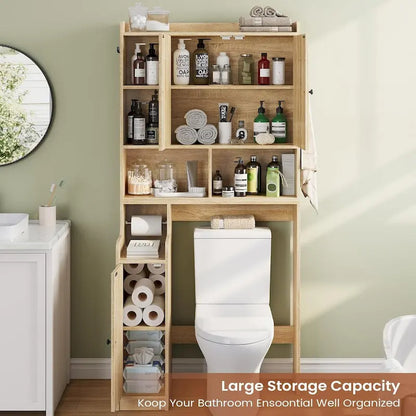 Over The Toilet Bathroom Storage Cabinet Toilet Storage Shelves