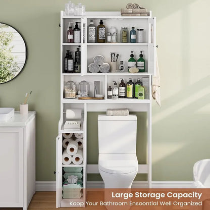 Over The Toilet Bathroom Storage Cabinet Toilet Storage Shelves