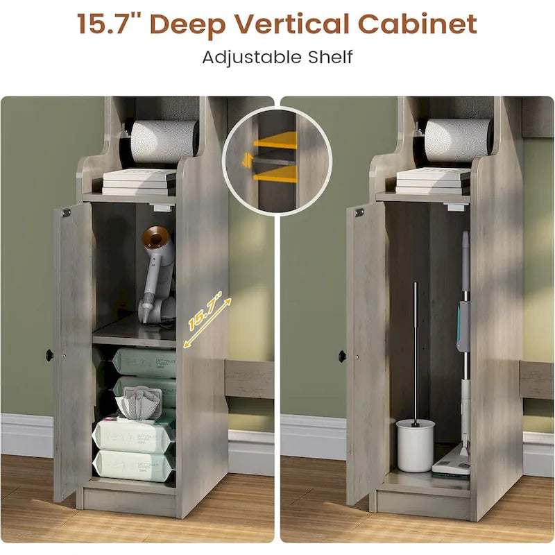 Over The Toilet Bathroom Storage Cabinet Toilet Storage Shelves